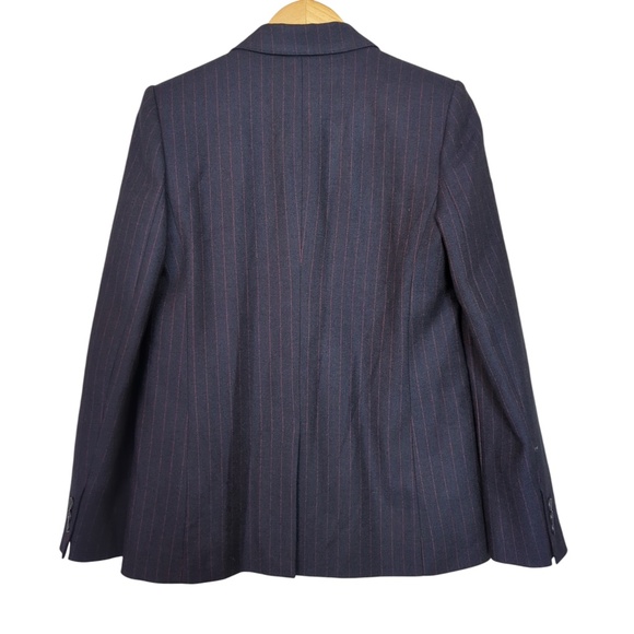 ME+EM Wool Blend Pinstripe Boyfriend Blazer - Picture 5 of 15